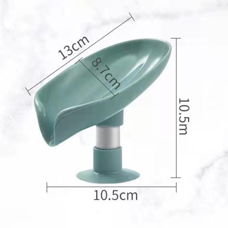 Leaf Shape Soap Box Drain Soap Holder Box Bathroom Shower Soap Holder sponge Storage Plate Tray Bathroom Supplies Bathroom Gadge